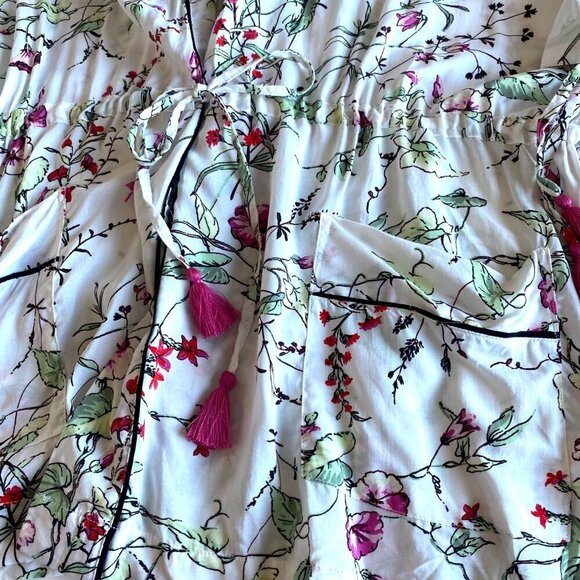 GapBody  Kimono Robe With Pockets & Tassels‎ XS/S Cottagecore Floral - Picture 7 of 10